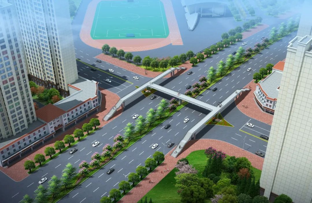 河源市文昌北路（雅居乐）人行过街天桥