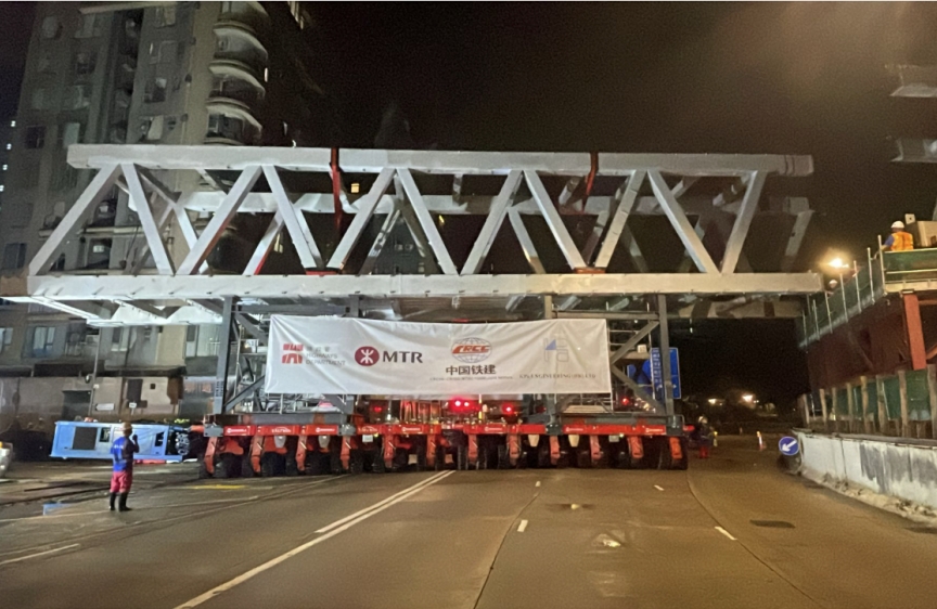 订单上新|香港钢铁屯马线宋皇台站天桥顺利安装